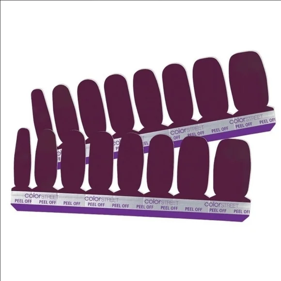 Color Street "Aberdeen Aubergine" Nail Polish Strips, NEW. - Picture 4 of 7